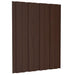 Panou de acoperiș 36 pcs Maro 60 x 45 cm Oțel galvanizat - WALTI WALTI