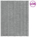 Panou de acoperiș 36 pcs Argintiu 60 x 45 cm Oțel galvanizat - WALTI WALTI