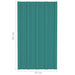 Panou de acoperiș 12 pcs Verde 80 x 45 cm Oțel galvanizat - WALTI WALTI
