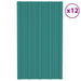 Panou de acoperiș 12 pcs Verde 80 x 45 cm Oțel galvanizat - WALTI WALTI