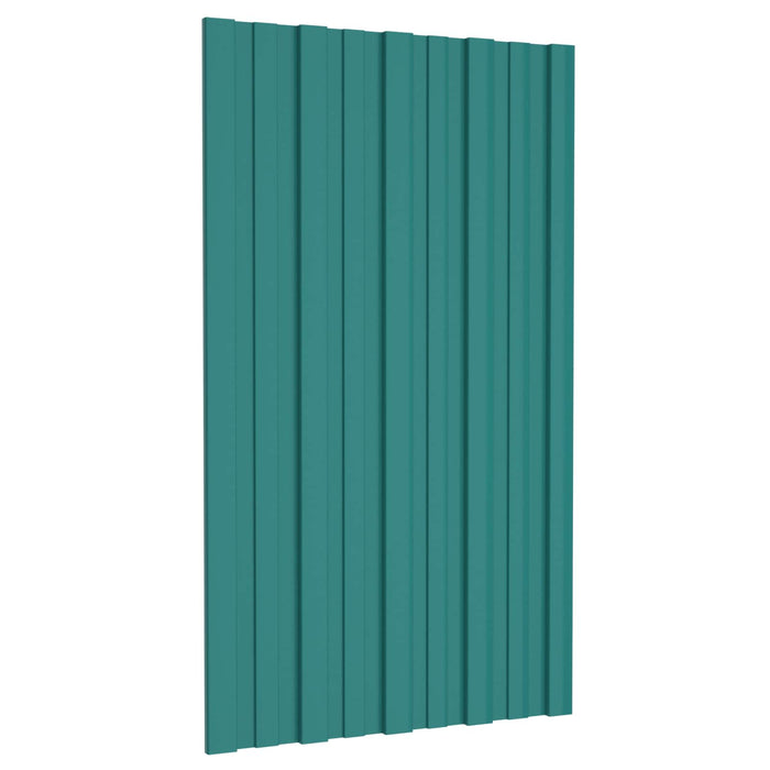 Panou de acoperiș 36 pcs Verde 80 x 45 cm Oțel galvanizat - WALTI WALTI