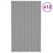 Panou de acoperiș 12 pcs Gri 80 x 45 cm Oțel galvanizat - WALTI WALTI