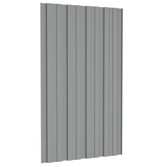Panou de acoperiș 36 pcs Gri 80 x 45 cm Oțel galvanizat - WALTI WALTI