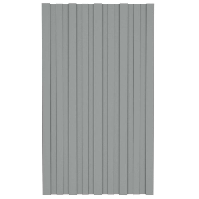 Panou de acoperiș 36 pcs Gri 80 x 45 cm Oțel galvanizat - WALTI WALTI