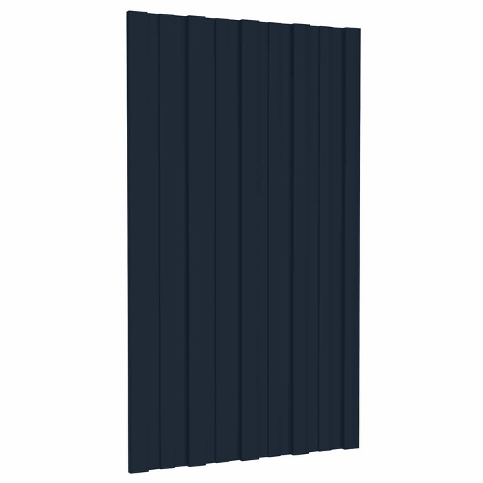 Panou de acoperiș 12 pcs Antracit 80 x 45 cm Oțel galvanizat - WALTI WALTI
