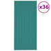 Panou de acoperiș 36 pcs Verde 100 x 45 cm Oțel galvanizat - WALTI WALTI