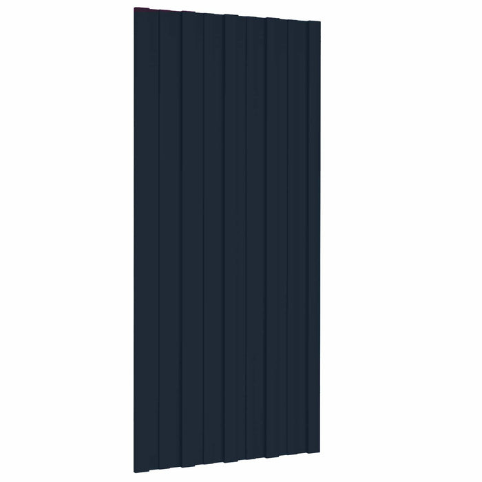Panou de acoperiș 36 pcs Antracit 100 x 45 cm Oțel galvanizat - WALTI WALTI