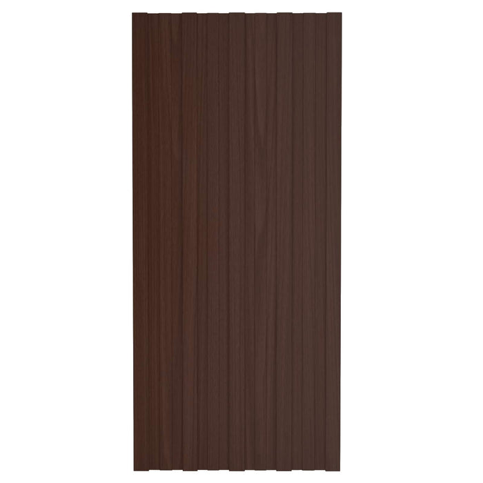 Panou de acoperiș 12 pcs Maro 100 x 45 cm Oțel galvanizat - WALTI WALTI