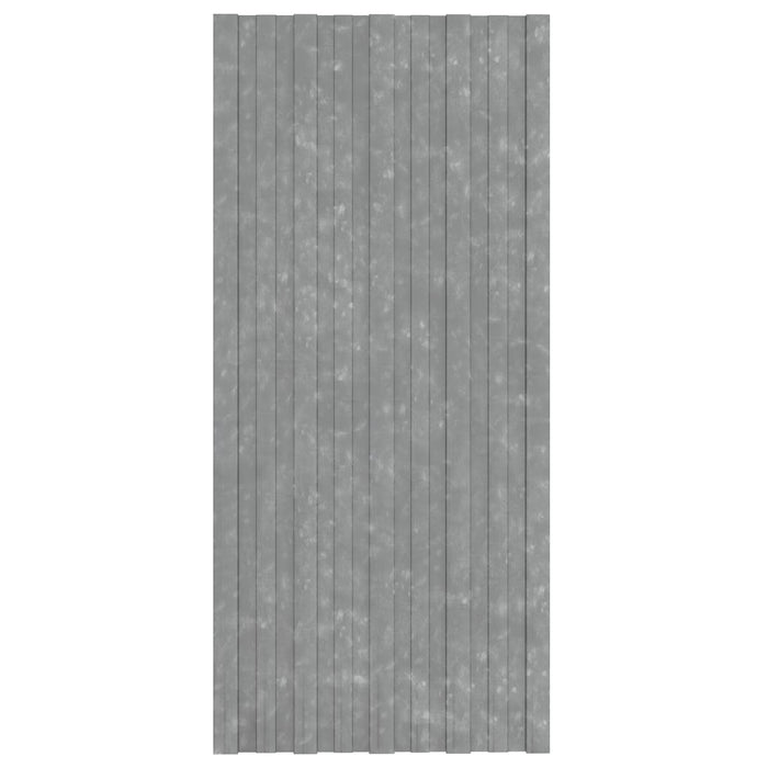 Panou de acoperiș 12 pcs Argintiu 100 x 45 cm Oțel galvanizat WALTI