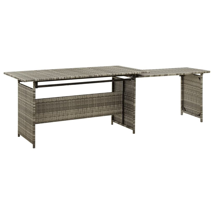 Set mobilier de grădină cu perne, 2 piese, gri, poliratan - WALTI WALTI
