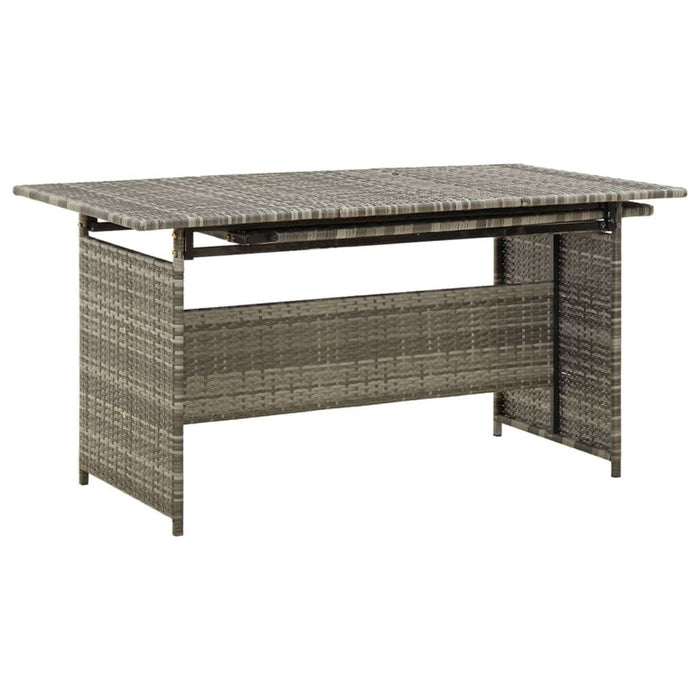 Set mobilier de grădină cu perne, 2 piese, gri, poliratan - WALTI WALTI