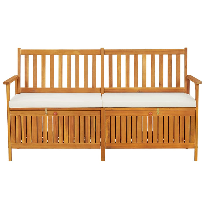 Bancă de depozitare cu pernă, 148 cm, lemn masiv de acacia - WALTI WALTI