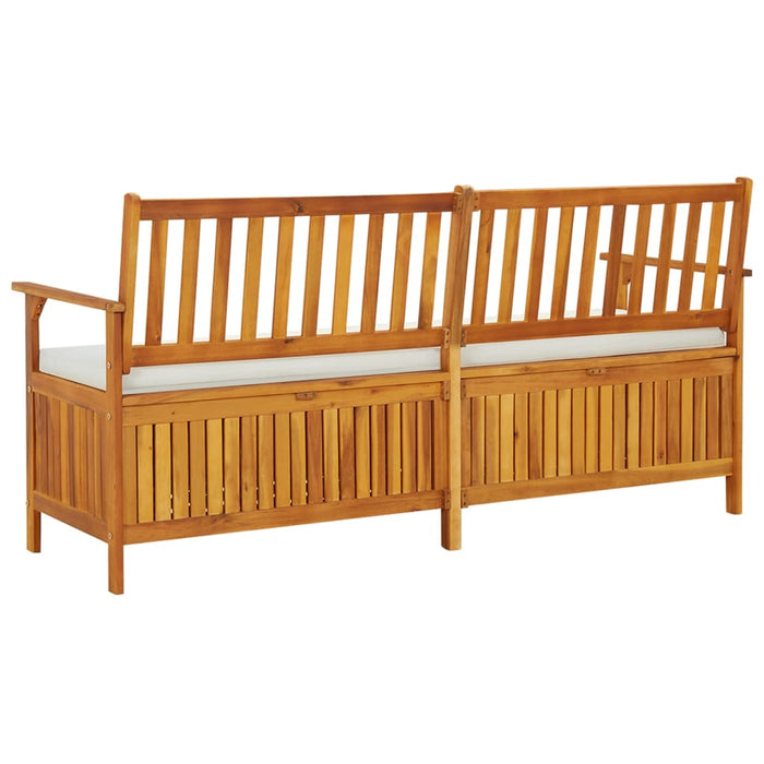 Bancă de depozitare cu pernă, 170 cm, lemn masiv de acacia - WALTI WALTI