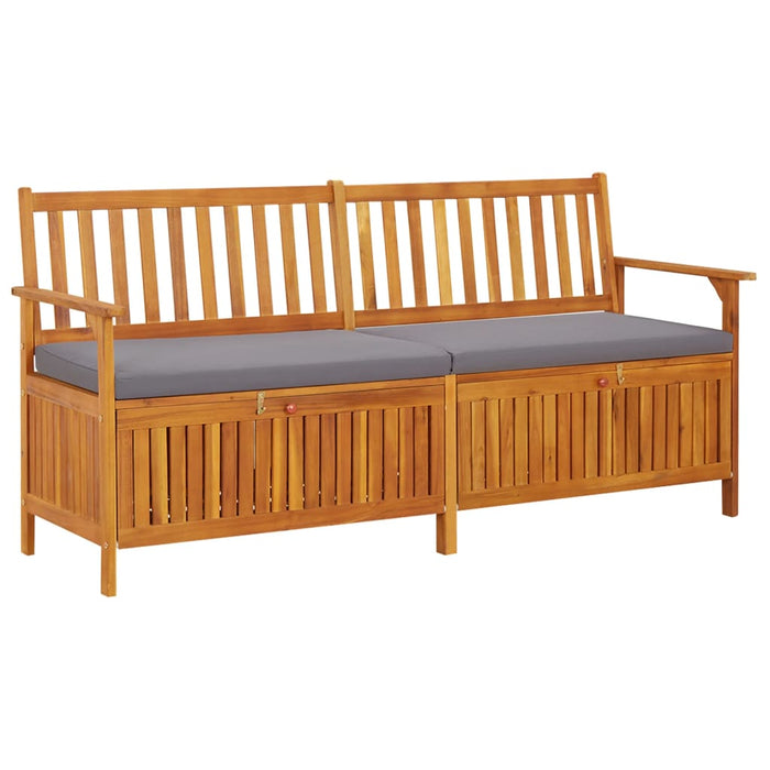 Bancă de depozitare cu pernă, 170 cm, lemn masiv de acacia WALTI