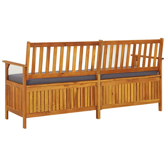 Bancă de depozitare cu pernă, 170 cm, lemn masiv de acacia WALTI