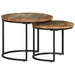 Măsuțe suprapuse, 2 buc., lemn masiv reciclat - WALTI WALTI