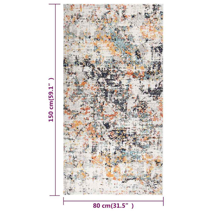 Covor de exterior din țesătură plată, multicolor, 80x150 cm WALTI