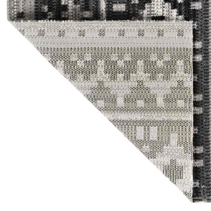 Covor de exterior, gri închis, 100x200 cm, țesătură plată WALTI