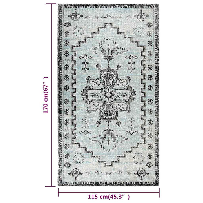 Covor de exterior, verde și gri, 115X170 cm, țesătură plată WALTI