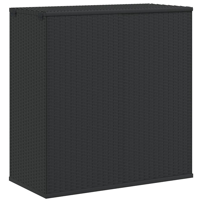 Ladă de perne pentru grădină, negru, 100x49x103,5 cm, ratan PE - WALTI WALTI