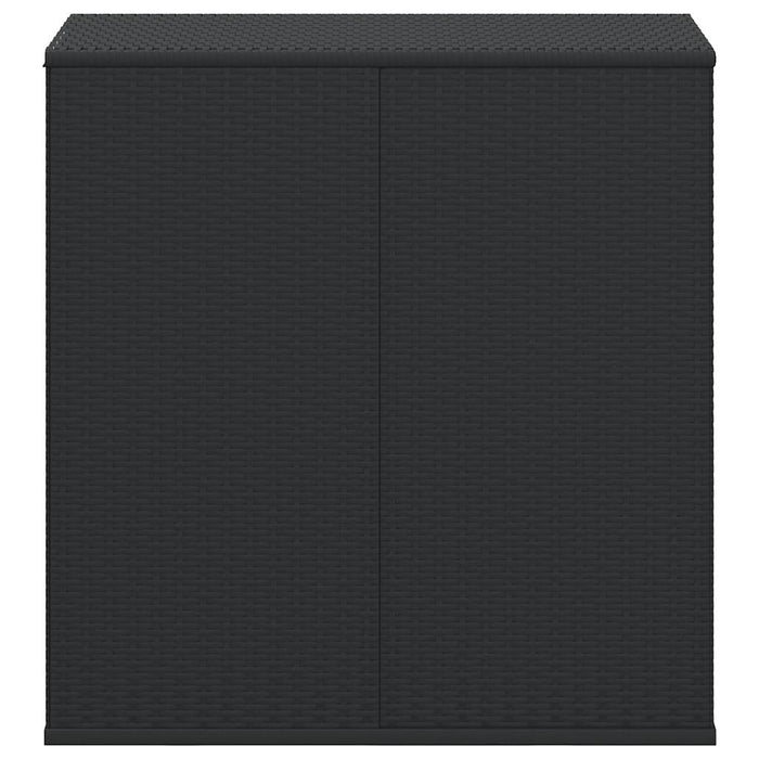 Ladă de perne pentru grădină, negru, 100x49x103,5 cm, ratan PE - WALTI WALTI