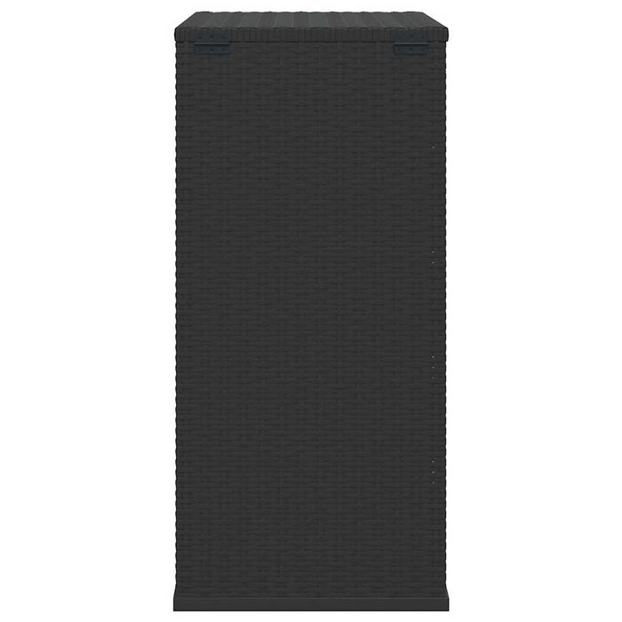 Ladă de perne pentru grădină, negru, 100x49x103,5 cm, ratan PE - WALTI WALTI
