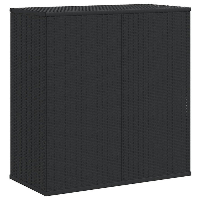 Ladă de perne pentru grădină, negru, 100x49x103,5 cm, ratan PE - WALTI WALTI