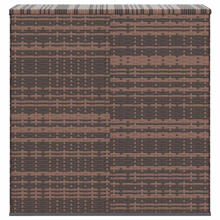 Ladă grădină pentru perne, maro, 100x49x103,5 cm, ratan PE - WALTI WALTI