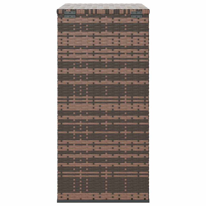 Ladă grădină pentru perne, maro, 100x49x103,5 cm, ratan PE - WALTI WALTI
