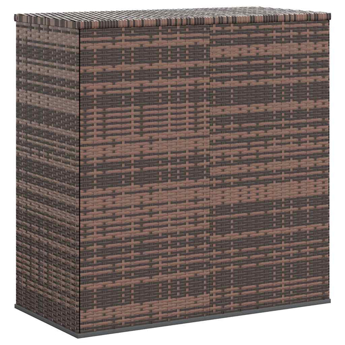 Ladă grădină pentru perne, maro, 100x49x103,5 cm, ratan PE - WALTI WALTI