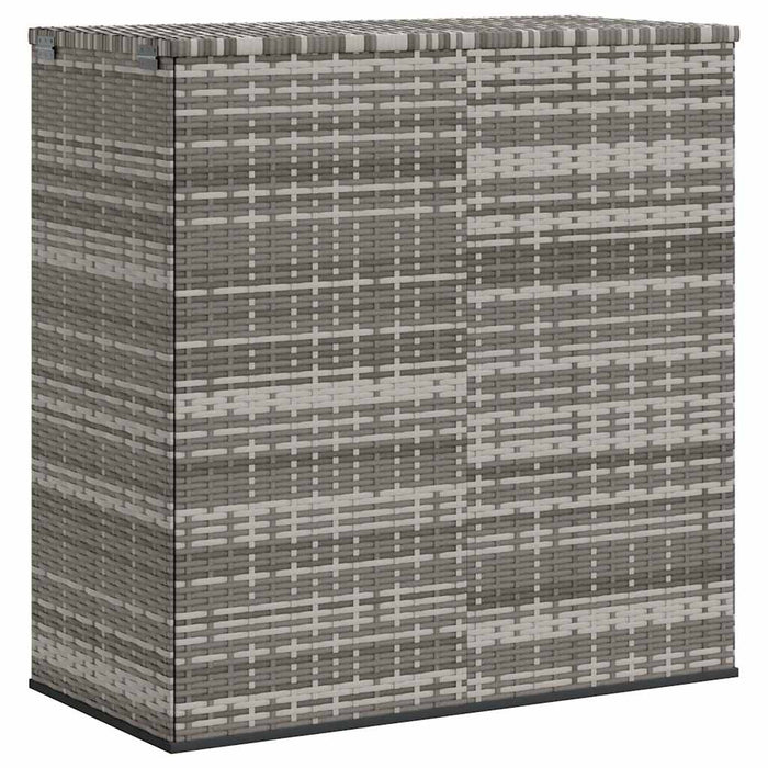 Ladă grădină pentru perne, gri, 100x49x103,5 cm, ratan PE WALTI