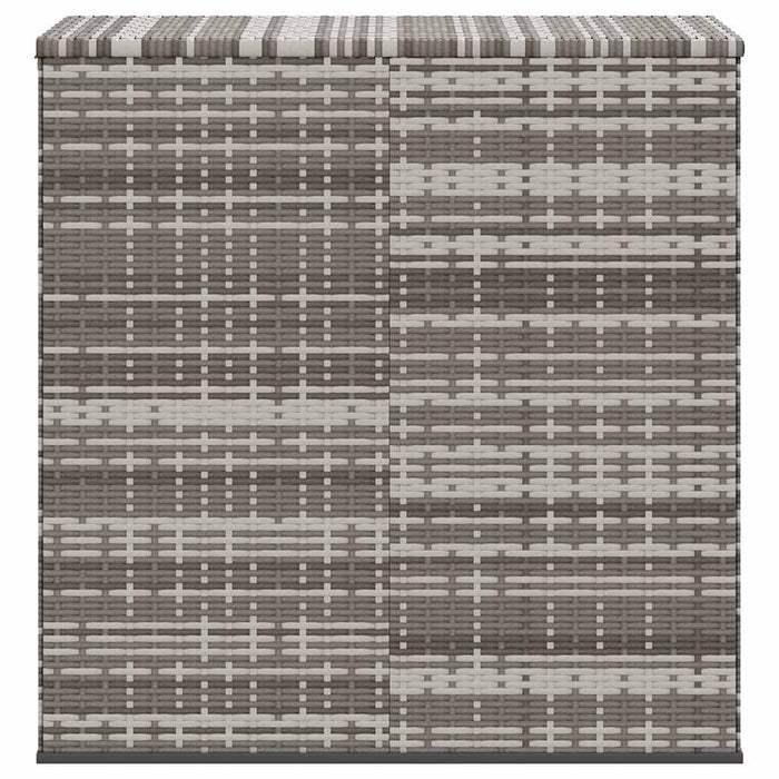 Ladă grădină pentru perne, gri, 100x49x103,5 cm, ratan PE WALTI