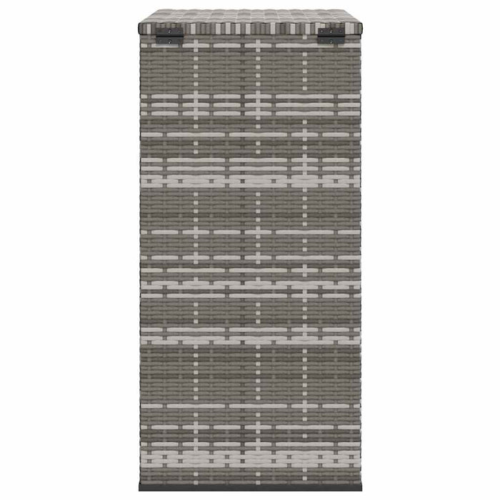 Ladă grădină pentru perne, gri, 100x49x103,5 cm, ratan PE WALTI