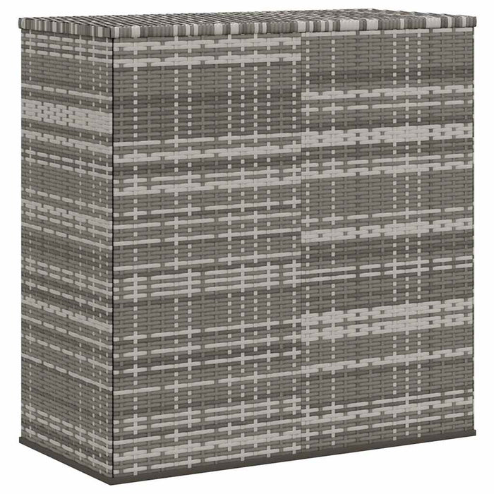 Ladă grădină pentru perne, gri, 100x49x103,5 cm, ratan PE WALTI