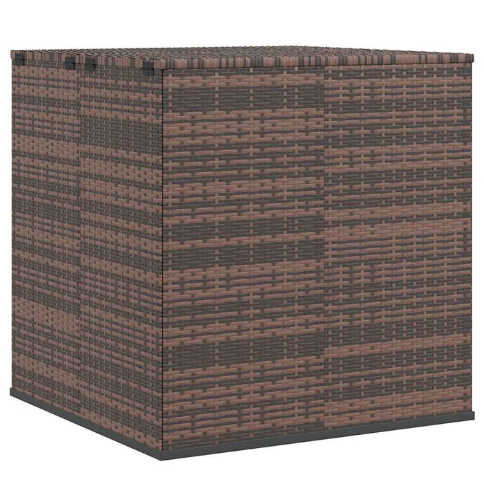 Ladă grădină pentru perne, maro, 100x97,5x104 cm, ratan PE - WALTI WALTI