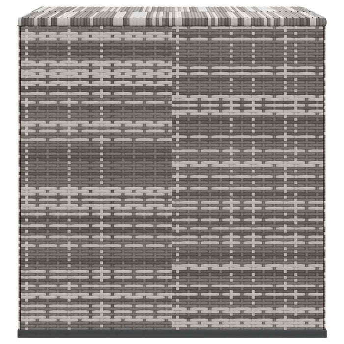 Ladă grădină pentru perne, gri, 100x97,5x104 cm, ratan PE - WALTI WALTI