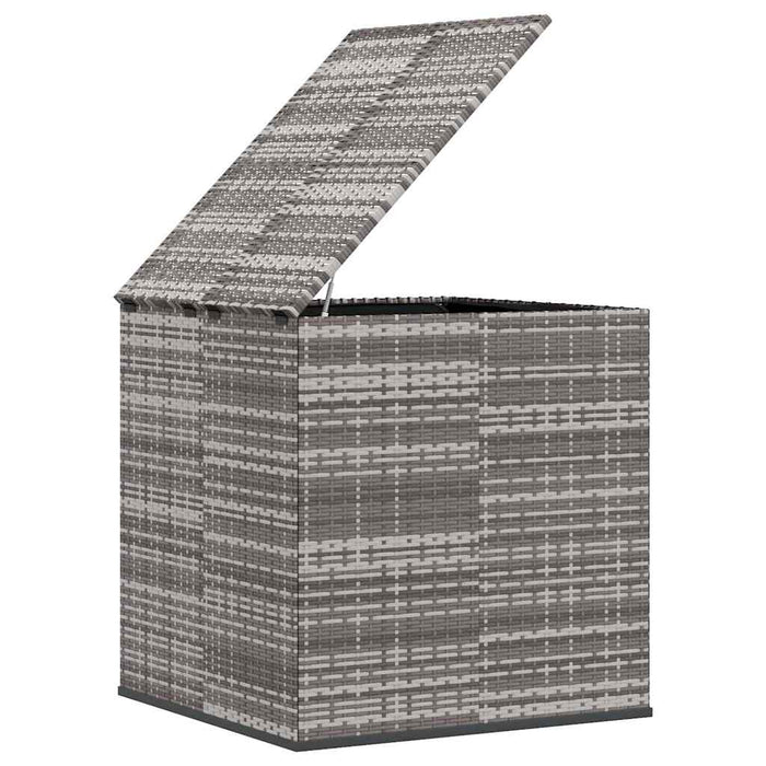 Ladă grădină pentru perne, gri, 100x97,5x104 cm, ratan PE - WALTI WALTI