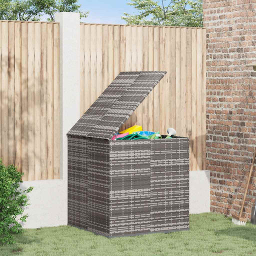 Ladă grădină pentru perne, gri, 100x97,5x104 cm, ratan PE - WALTI WALTI