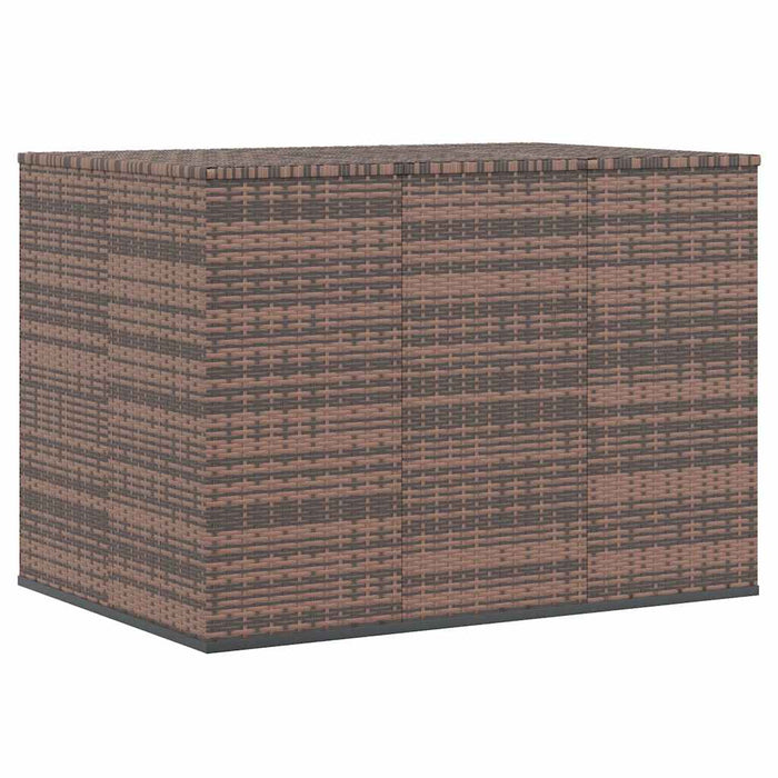 Ladă grădină pentru perne, maro, 145x100x103 cm, ratan PE WALTI