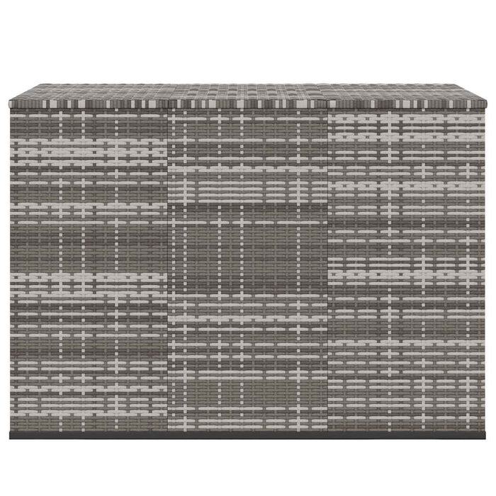 Ladă grădină pentru perne, gri, 145x100x103 cm, ratan PE - WALTI WALTI