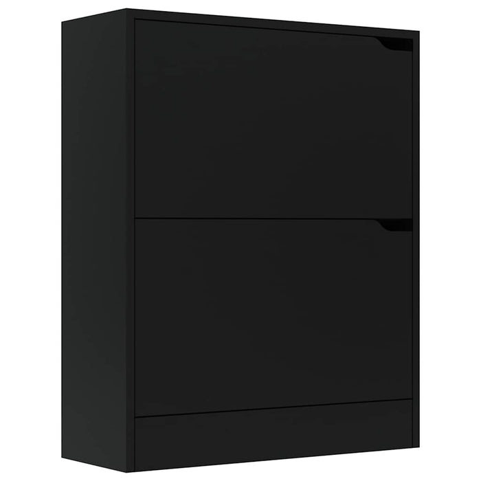 Pantofar cu 2 uși, negru, 59x24x74 cm, lemn prelucrat WALTI