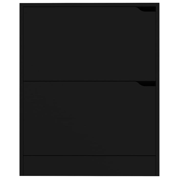 Pantofar cu 2 uși, negru, 59x24x74 cm, lemn prelucrat WALTI