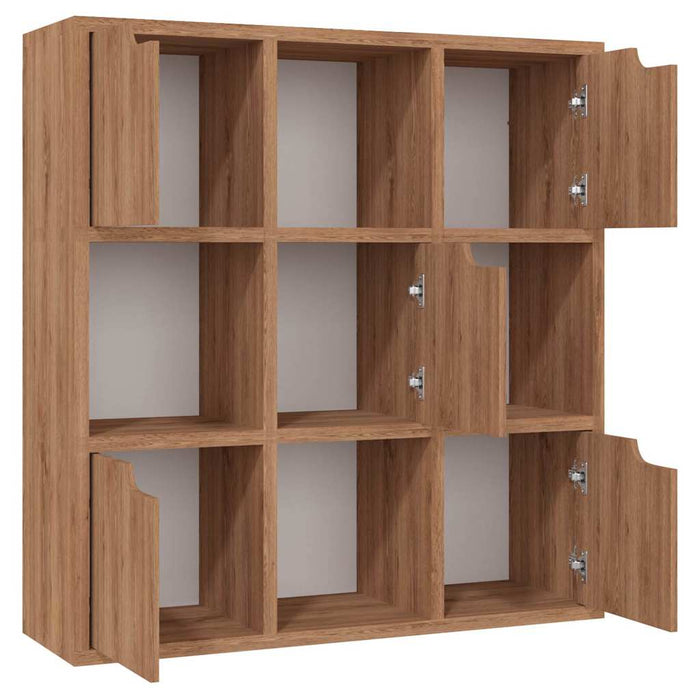 Bibliotecă, stejar maro, 88,5x27,5x88 cm, lemn prelucrat WALTI