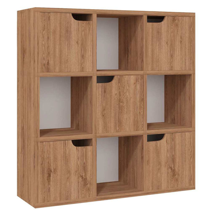 Bibliotecă, stejar maro, 88,5x27,5x88 cm, lemn prelucrat WALTI