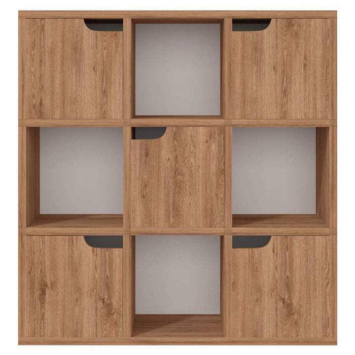 Bibliotecă, stejar maro, 88,5x27,5x88 cm, lemn prelucrat WALTI