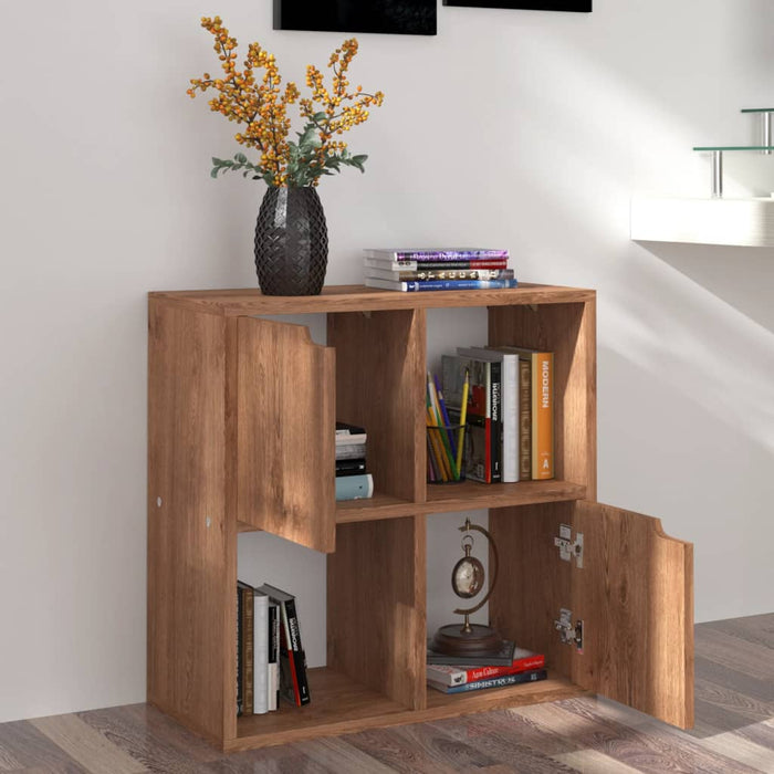 Bibliotecă, stejar maro, 60x27,5x59,5 cm, lemn prelucrat - WALTI WALTI