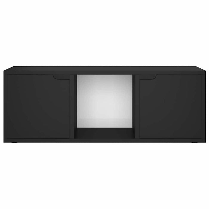 Comodă TV, negru, 88,5x27,5x30,5 cm, lemn prelucrat WALTI