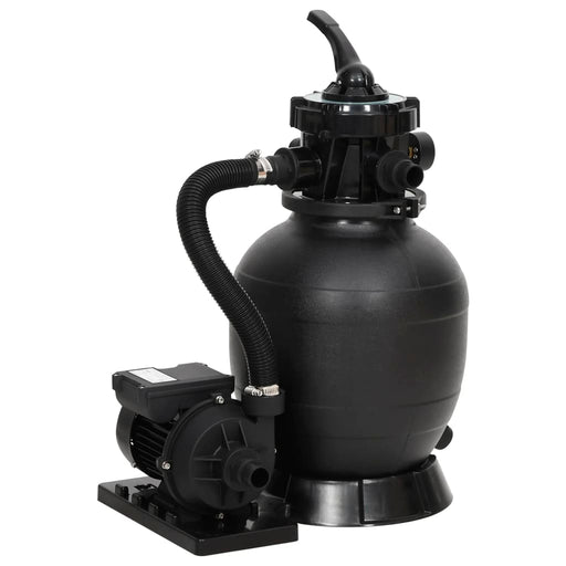 Filtru de nisip pentru piscină cu supapă cu 6 căi, negru - WALTI WALTI