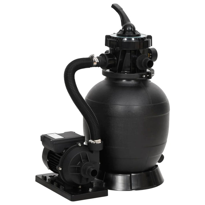 Filtru de nisip pentru piscină cu supapă cu 6 căi, negru - WALTI WALTI