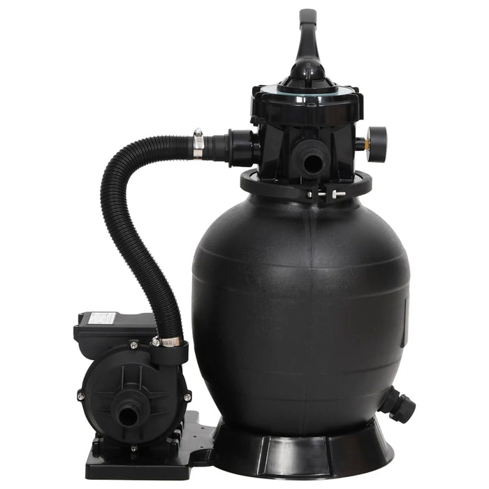 Filtru de nisip pentru piscină cu supapă cu 6 căi, negru - WALTI WALTI